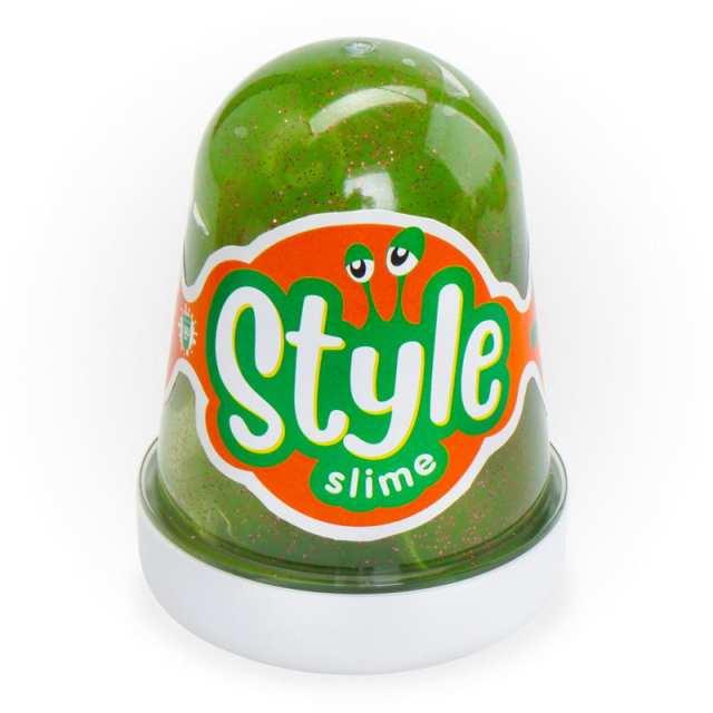 STYLE SLIME блестящий "Зеленый с ароматом яблока", 130мл.