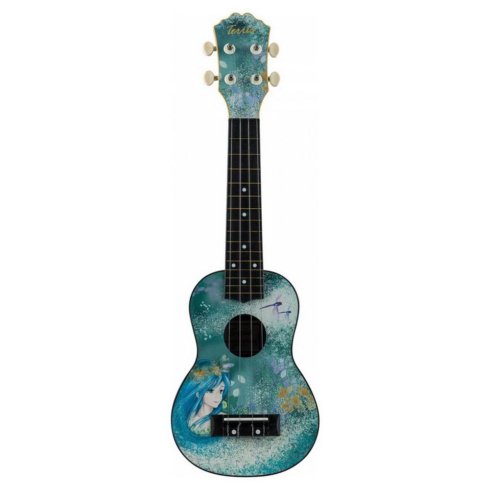 Музыкальный инструмент TERRIS Гитара гавайская Укулеле сопрано PLUS-70 DRIADA 55*17*5,2. см