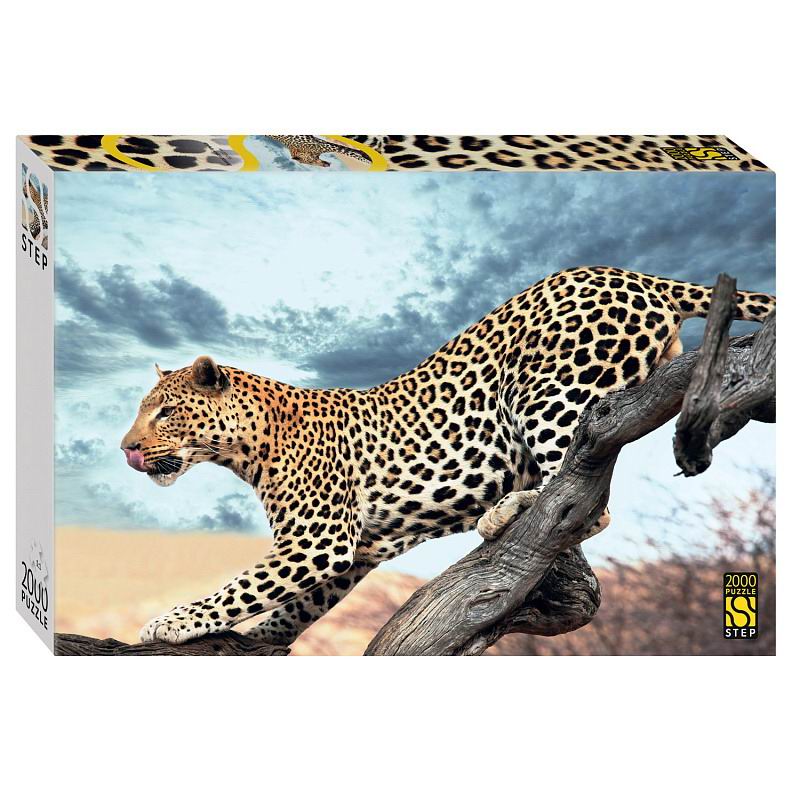 Пазл STEP puzzle Леопард в дикой природе 2000 элементов