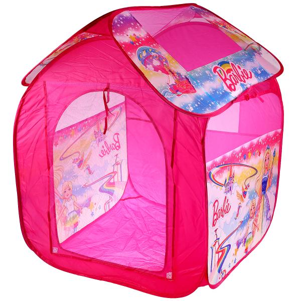 Палатка детская игровая Барби 83х80х105см, в сумке Играем вместе в кор.24шт