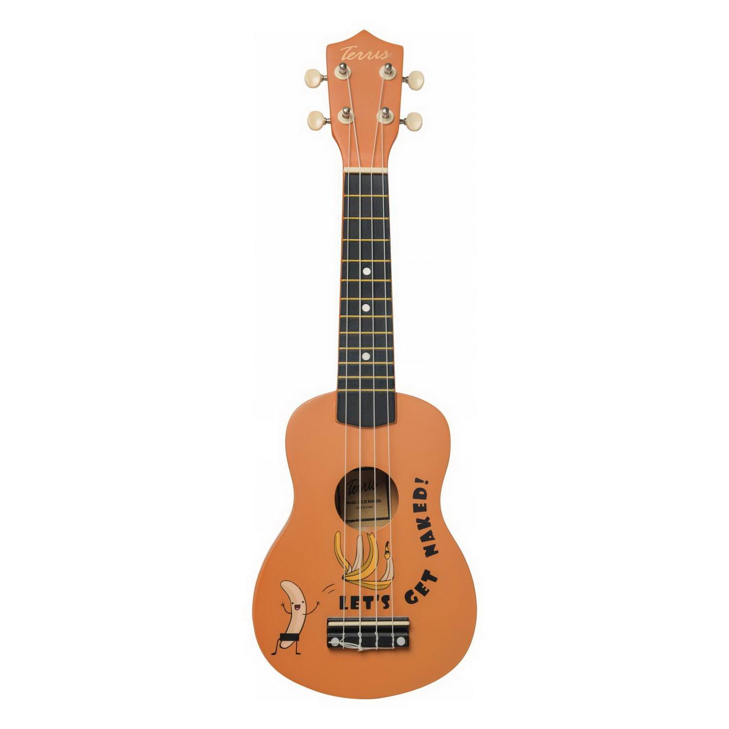 Музыкальный инструмент TERRIS Гитара гавайская Укулеле сопрано JUS-20 BANANA