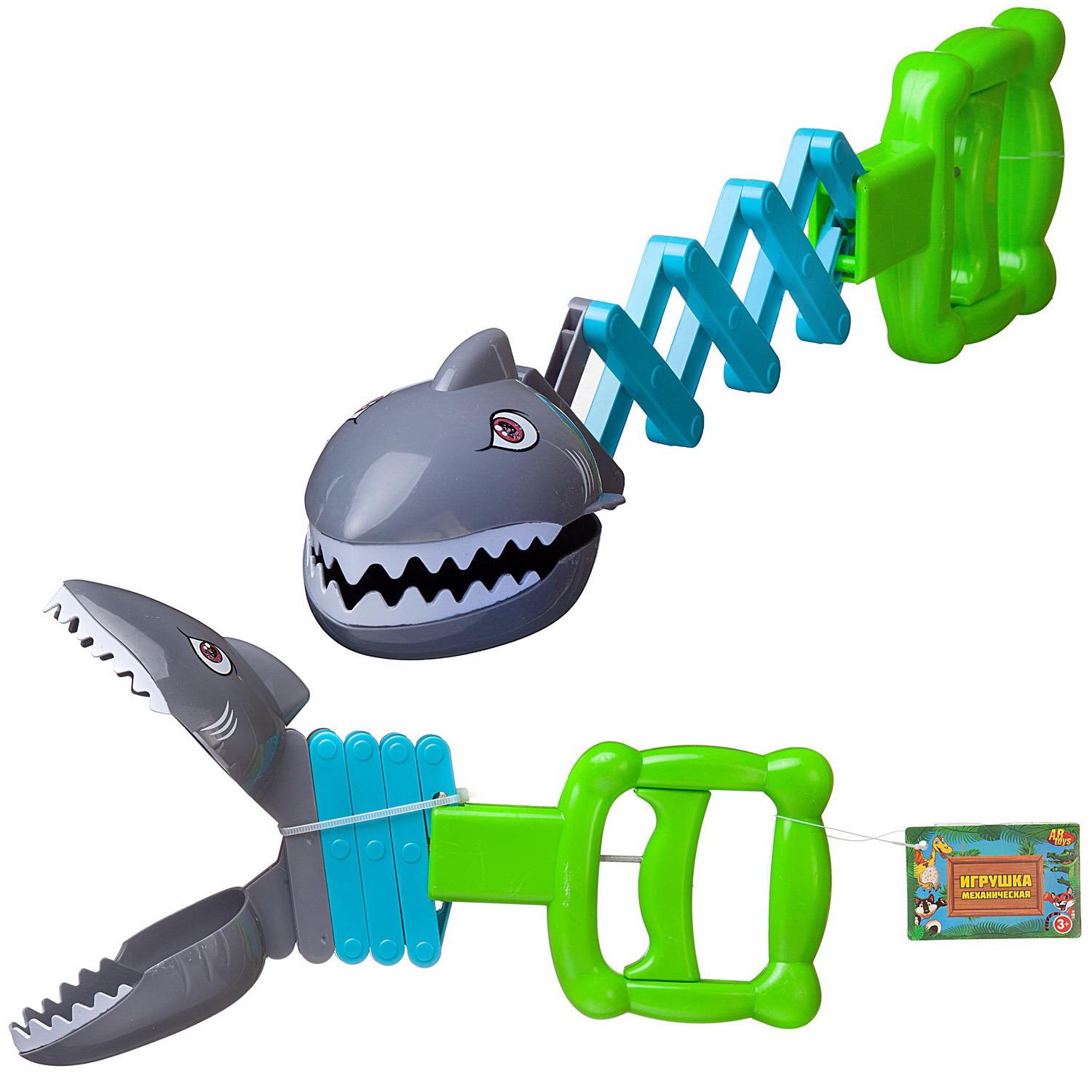 Игрушка ABtoys Зубастики Коварная акула, выдвижная 28 см