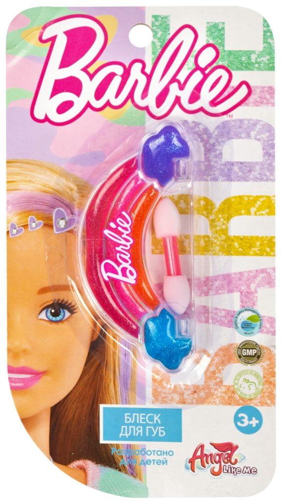 Набор косметики для девочек Barbie Блеск для губ "Радуга"