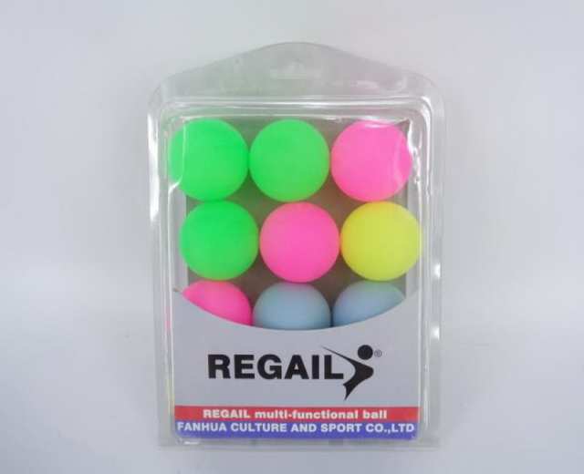 Шарики для настольного тенниса цветные, 12 шт в наборе.